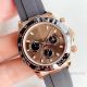 JH Factory Rolex Daytona 4130 Rose Gold Black Rubber Oysterflex Band Watch (2)_th.jpg